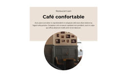 Café Confortable - Modèle De Page HTML