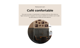 Modèle De Plate-Forme De Lancement Pour Café Confortable