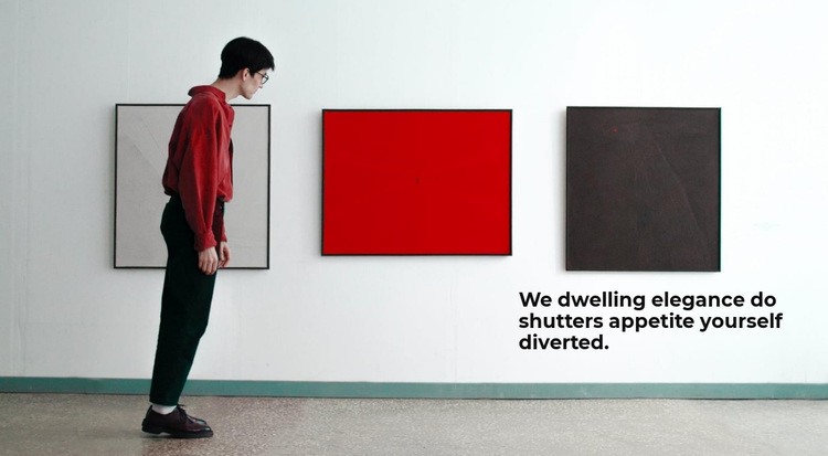 Contemporary exhibition Homepage Design