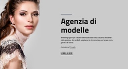 Un Design Esclusivo Del Sito Web Per Agenzia Di Modelli E Moda