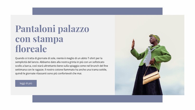 Stampa floreale Mockup del sito web