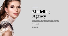 Model Agency And Fashion - Modern One Page Template
