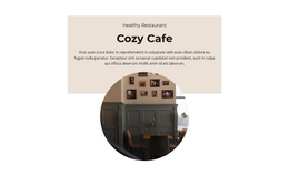 Cozy Cafe - Ready To Use One Page Template