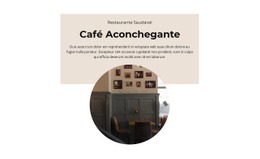 Café Aconchegante - Pronto Para Usar Um Modelo De Página