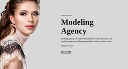 Model Agency And Fashion - Website Design