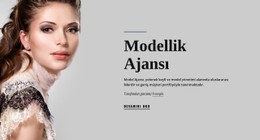 Model Ajansı Ve Moda Için Duyarlı HTML5