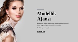 Model Ajansı Ve Moda Için Düzen Işlevi