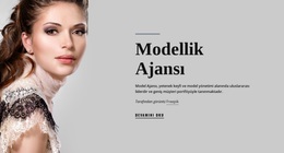 Model Ajansı Ve Moda - Basit WordPress Teması