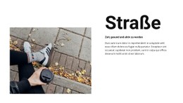 Website-Design Für Kaffee Auf Der Straße