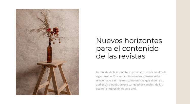 Nuevas ideas para el hogar Plantilla HTML