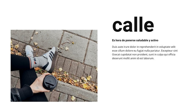 Café en la calle Plantilla HTML5