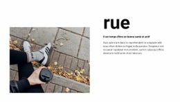 Superbe Conception De Site Web Pour Café Dans La Rue