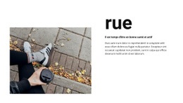 Café Dans La Rue - HTML Layout Builder