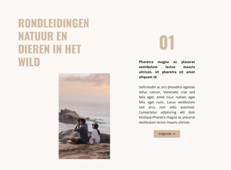 Rust op zee Website sjabloon