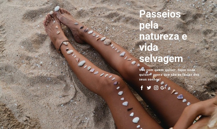 Lindo bronzeado do mar Landing Page