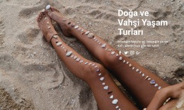 Güzel Deniz Bronzluğu - Tek Sayfalık Şablon Ilhamı