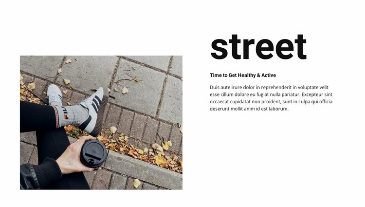 Coffee on the street Web Page Design