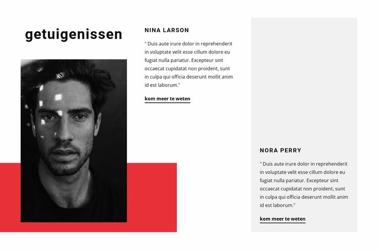 Elke mening telt Website mockup