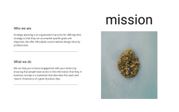 Our Mission And Goals CSS Template