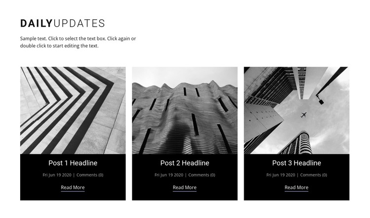 Architecture daily news  CSS Template