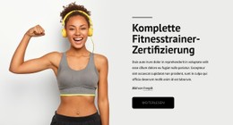 Fitnesstrainer CSS-Rastervorlage