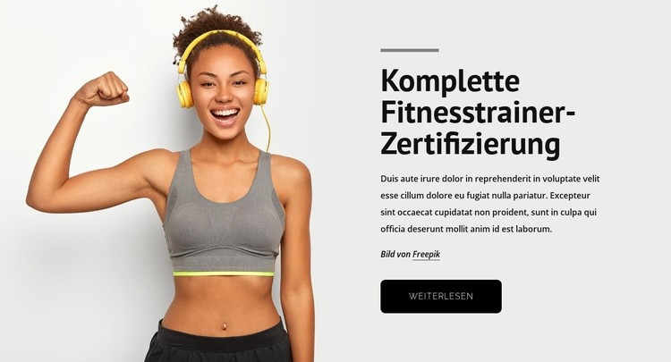 Fitnesstrainer CSS-Vorlage