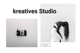Portfolio Unser Kreativstudio - Vorlage Für Eine Seite