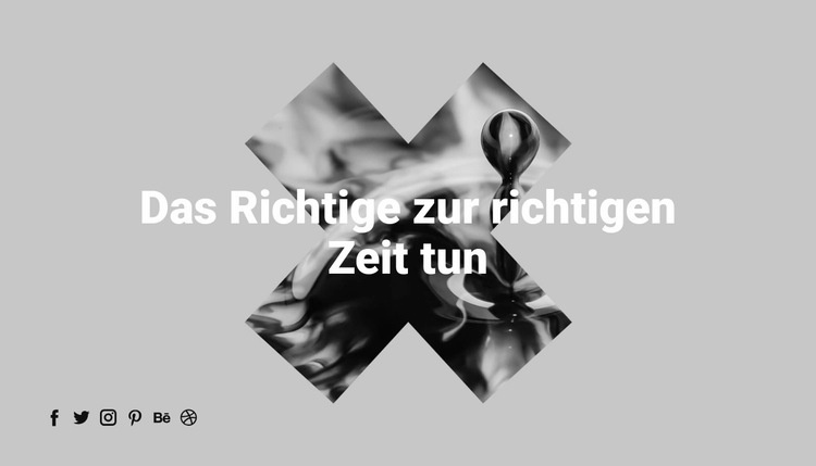 Das Richtige schafft Dinge Website design