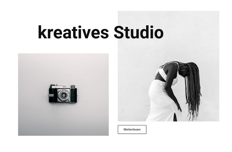 Portfolio unser Kreativstudio Website-Vorlage