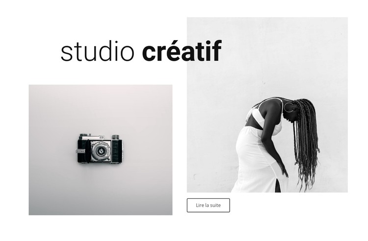 Portfolio notre studio de création Modèle CSS