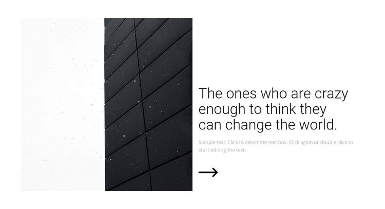 We can change the world Homepage Design