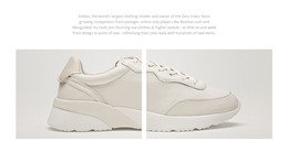 HTML Site For New Summer Shoes Collection