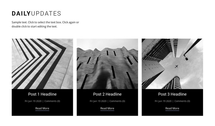 Architecture daily news  HTML Template