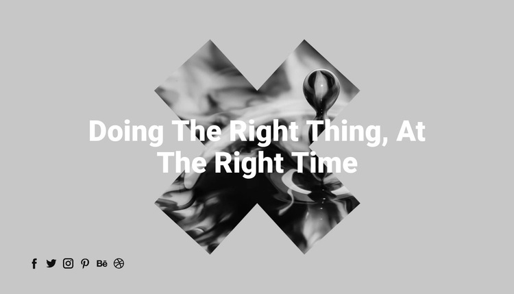 The right create things HTML5 Template