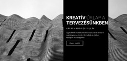 Kreatív Forma Tervezésünkben - HTML Oldalsablon