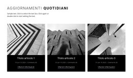 Notizie Quotidiane Di Architettura - HTML Website Maker
