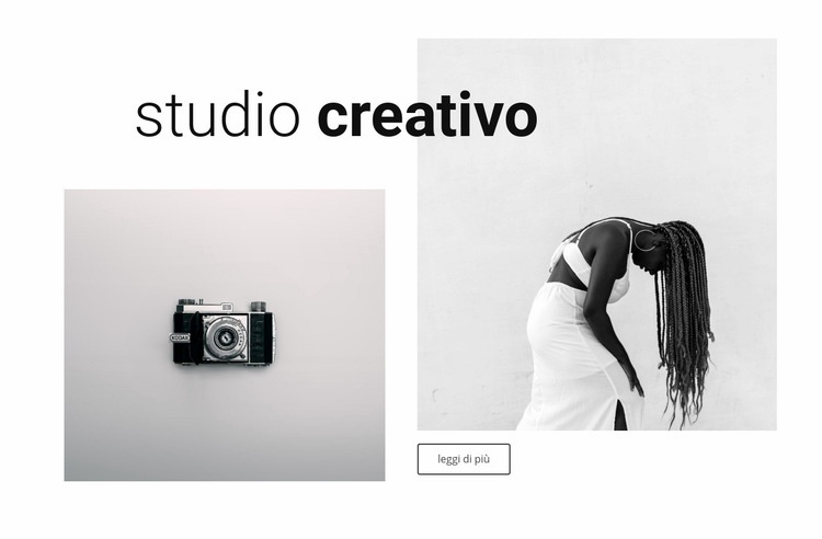 Porta il nostro studio creativo Costruttore di siti web HTML