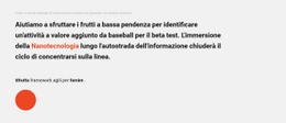 Progettazione Di Siti Web Multiuso Per Blocco Di Testo E Cerchio