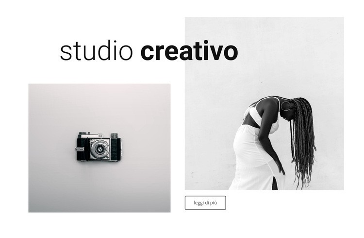 Porta il nostro studio creativo Mockup del sito web