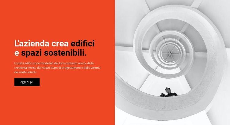 Creiamo edifici Mockup del sito web