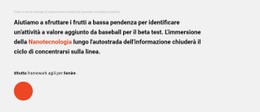 Blocco Di Testo E Cerchio - Pagina Di Destinazione Personalizzata