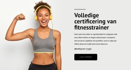 Fitnesstrainer - HTML-Paginasjabloon
