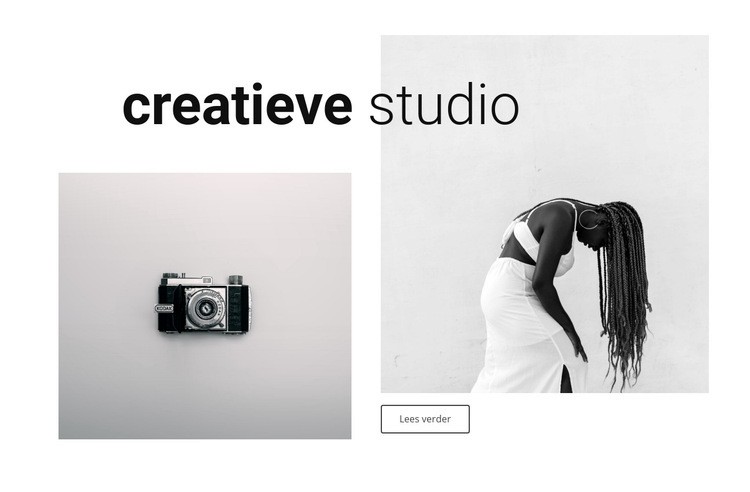 Portfolio onze creatieve studio Website mockup