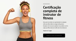 Instrutor De Fitness Modelo De Grade CSS