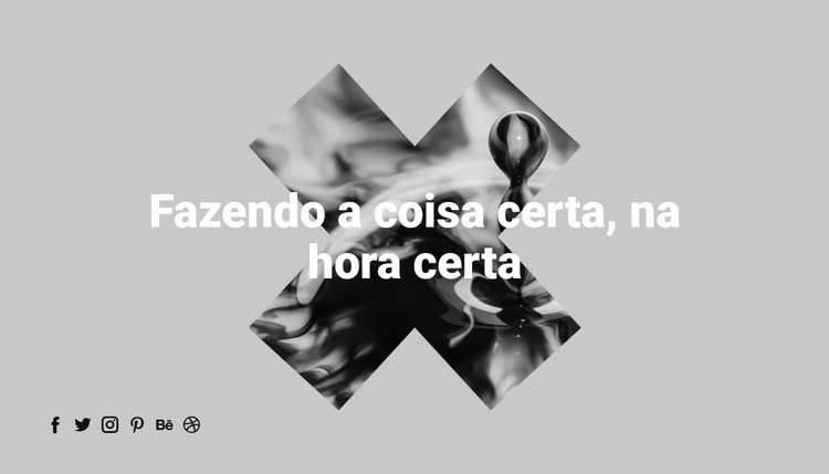 O certo cria coisas Landing Page