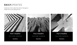 Architecture Daily News - Templates Website Design