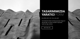 Tasarımımızda Yaratıcı Form CSS Web Sitesi Şablonu
