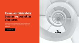 Binalar Yaratıyoruz Şablon HTML CSS Duyarlı