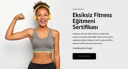 Fitness Eğitmeni - HTML Sayfası Şablonu