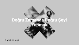 Doğru Şeyler Yaratmak - Tek Sayfalık Şablon Ilhamı